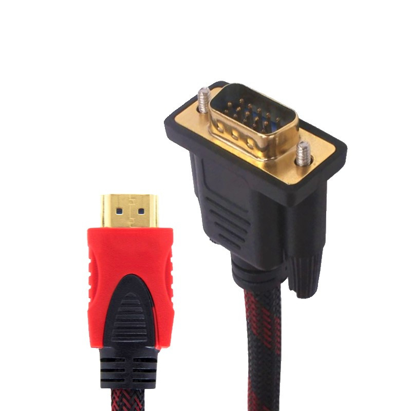 کابل تبدیل HDMI به VGA مدل Nylon طول 1.3 متر