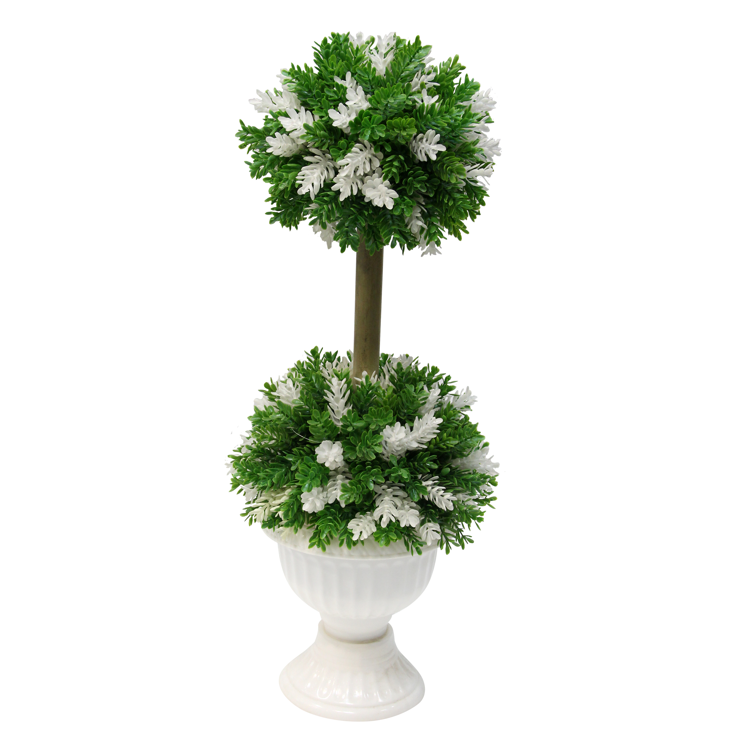 گلدان به همراه گل مصنوعی مدل 2 کوپه کاج با پایه