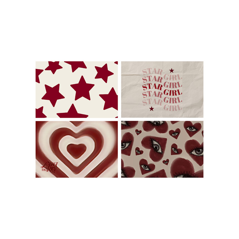 پوستر مدل مجموعه 8 عددی طرح پینترستی کد 10