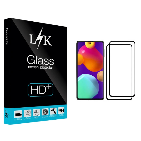 محافظ صفحه نمایش ال کی مدل +LITE مناسب برای گوشی موبایل سامسونگ Galaxy M62 بسته دو عددی