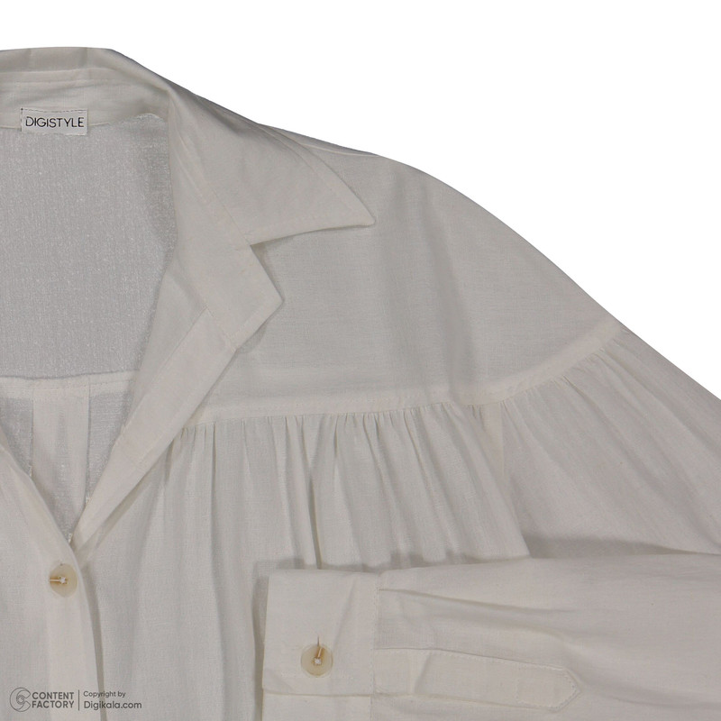 پیراهن زنانه دیجی استایل اسنشیال مدل 010 رنگ سفید