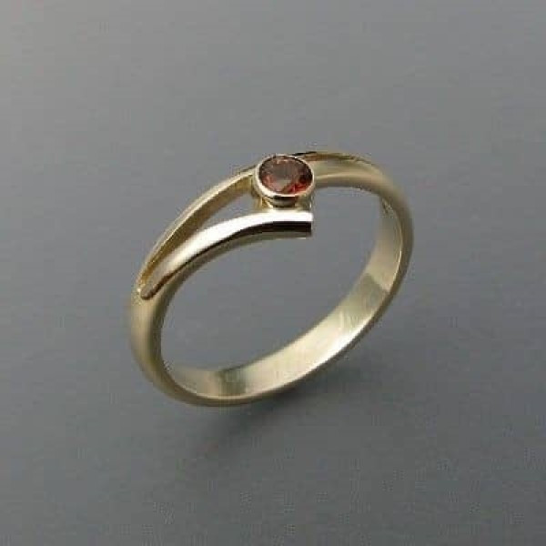 انگشتر طلا 18 عیار زنانه قیراط کد GH813