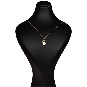 گردنبند طلا 18 عیار زنانه کرابو طرح فرشته مدل Kr7008