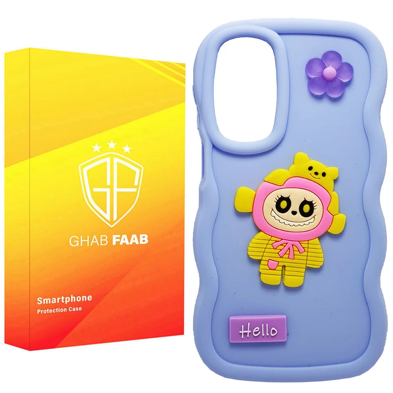 کاور قاب فاب مدل لبوبو طرح دخترانه مناسب برای گوشی موبایل سامسونگ Galaxy A36