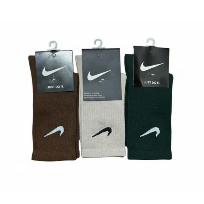 جوراب ورزشی ساق بلند زنانه مدل کش انگلیسی بسته سه عددی