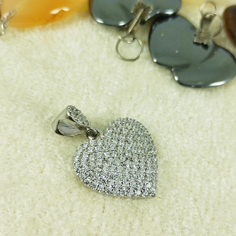 آویز گردنبند نقره زنانه سلین کالا مدل قلب کد 9 آویز گردنبند نقره زنانه سلین کالا مدل قلب کد 9