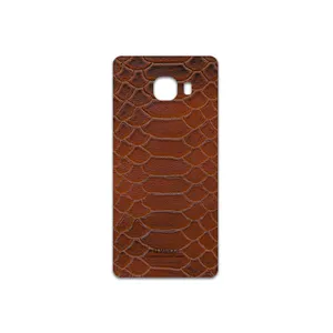 MAHOOT Brown-Snake-Leather Cover Sticker for Samsung Galaxy C5