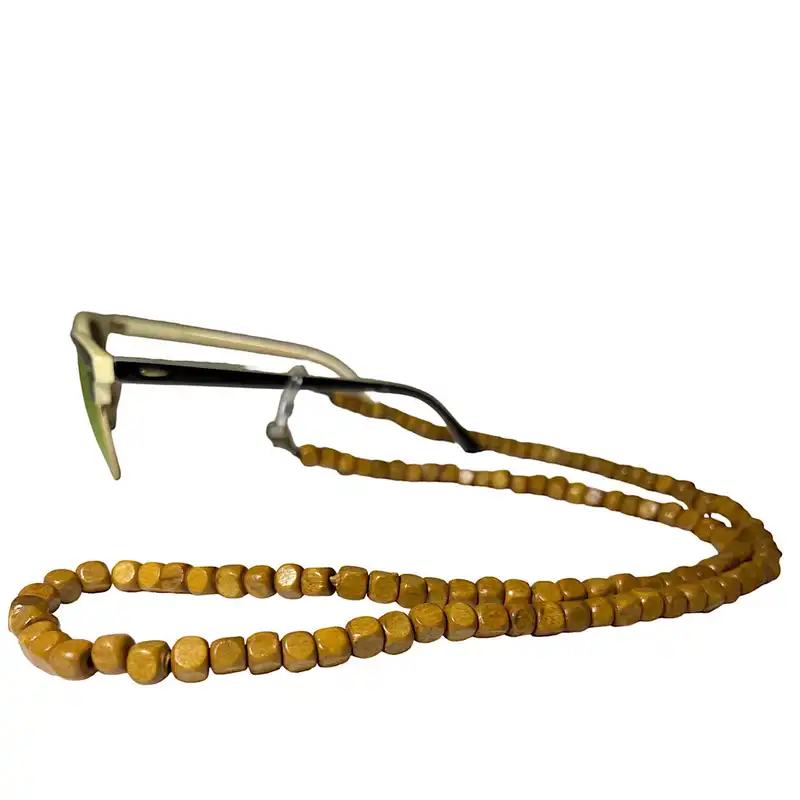 بند عینک مدل چوبی مکعبی 6423