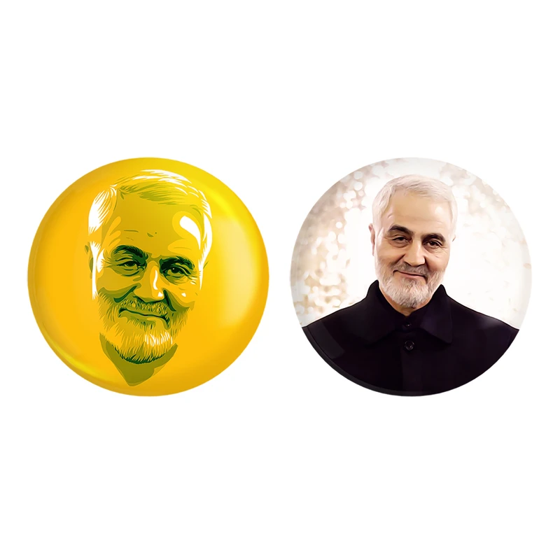 مگنت خندالو طرح سردار سلیمانی کد 26082604 مجموعه 2 عددی