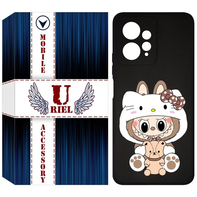 کاور یوریل قاب مدل KSH کد 124 طرح عروسک لبوبو مناسب برای گوشی موبایل شیائومی Redmi Note 12 4G