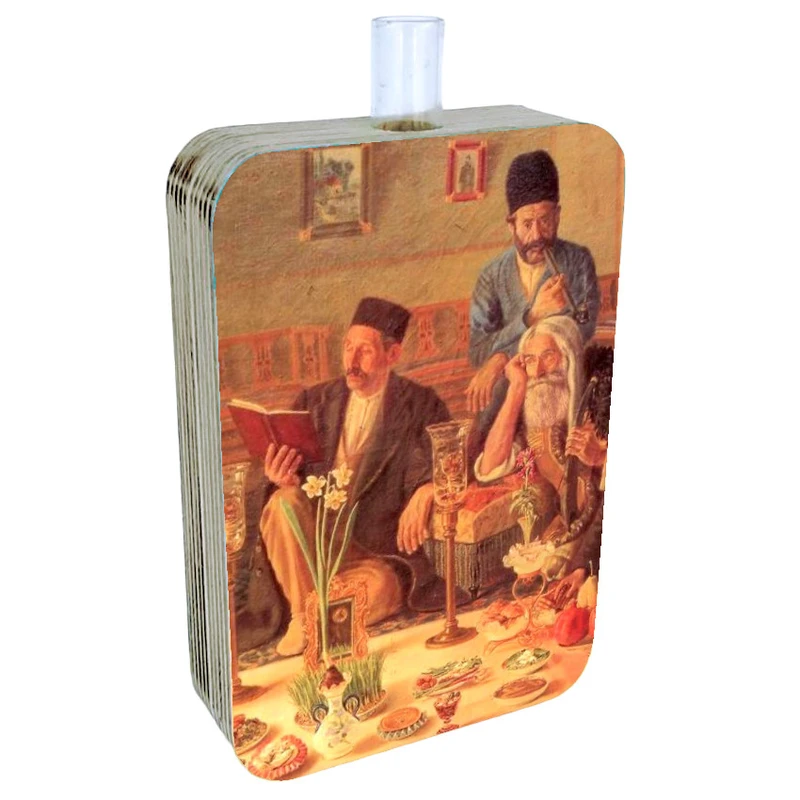 گلدان دکوری طرح دو رو مدل نوروز ایرانی کد FPW187