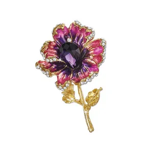 گل سینه زنانه شهر جواهر مدل SJ-BR020-R