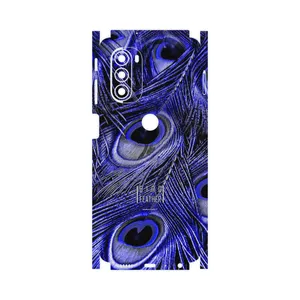 MAHOOT Purple Feather-FullSkin Cover Sticker for Motorola Moto G51 5G