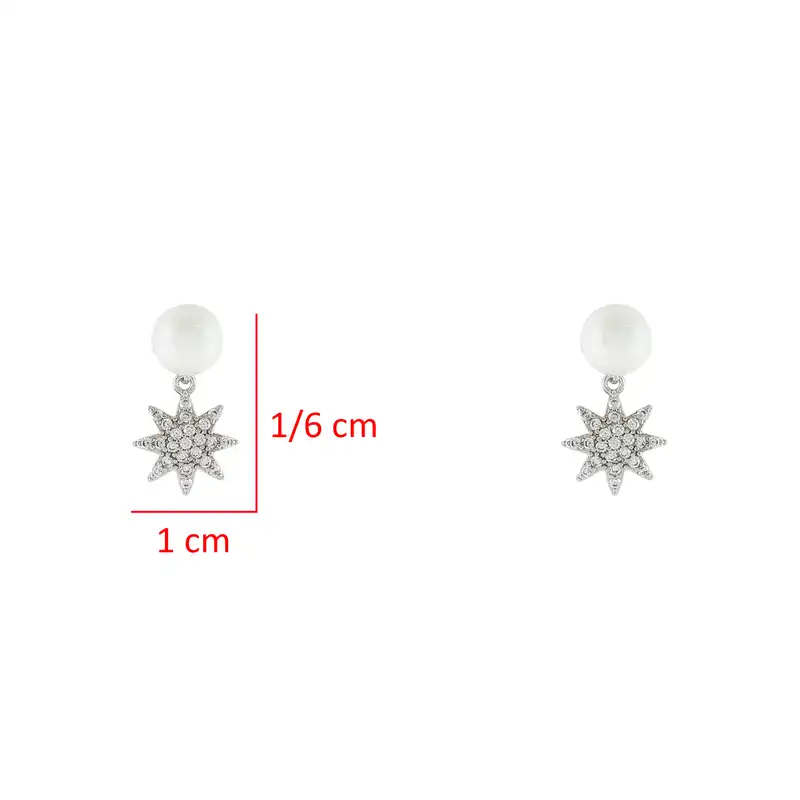 گوشواره زنانه ژوپینگ مدل مروارید کد 1654