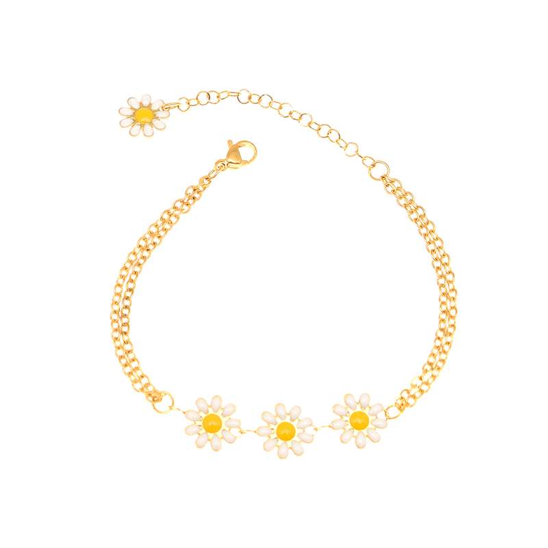 دستبند زنانه دلنار گالری مدل بابونه 4