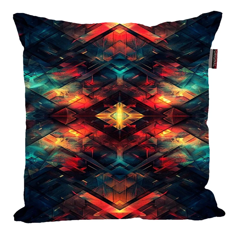 کوسن پاد آفرین مدل فانتزی سنتی گرافیکی رنگی کد p1081