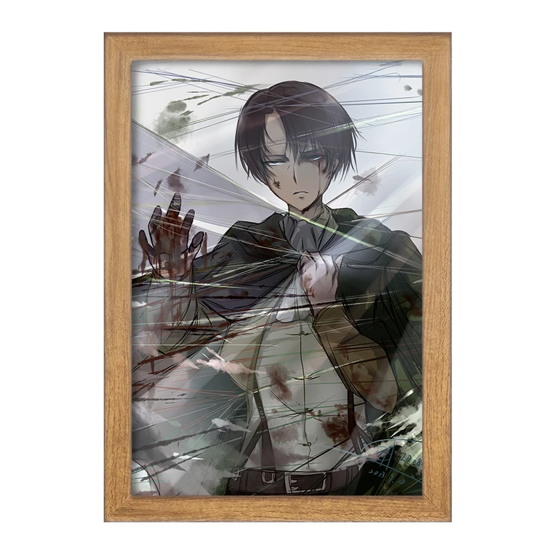 تابلو خندالو مدل لیوای انیمه اتک آن تایتان Attack on Titan  کد 18619