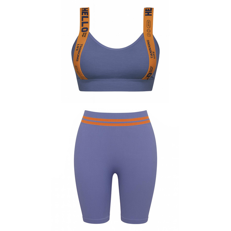 ست نیم تنه و شلوارک ورزشی زنانه ماییلدا مدل 5327