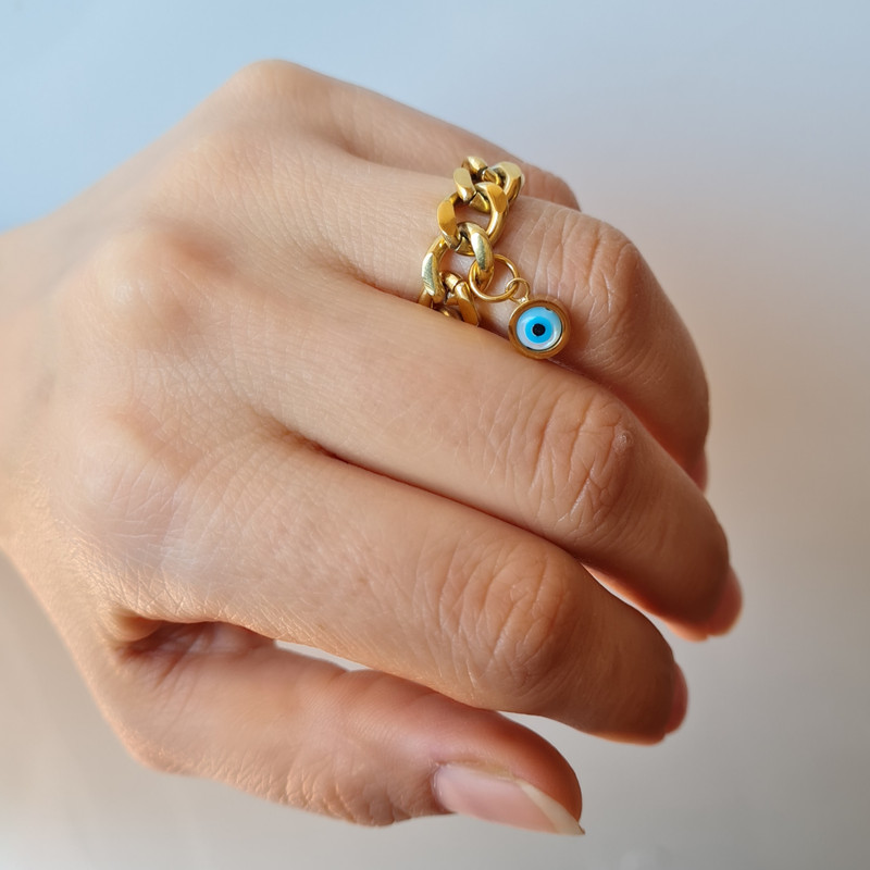 انگشتر زنانه مدل چشم نظر انگشتر زنانه مدل چشم نظر