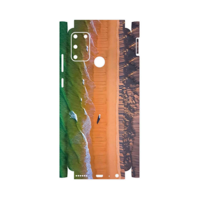 برچسب پوششی ماهوت مدل Beach and Green Sea-FullSkin مناسب برای گوشی موبایل آنر 9A