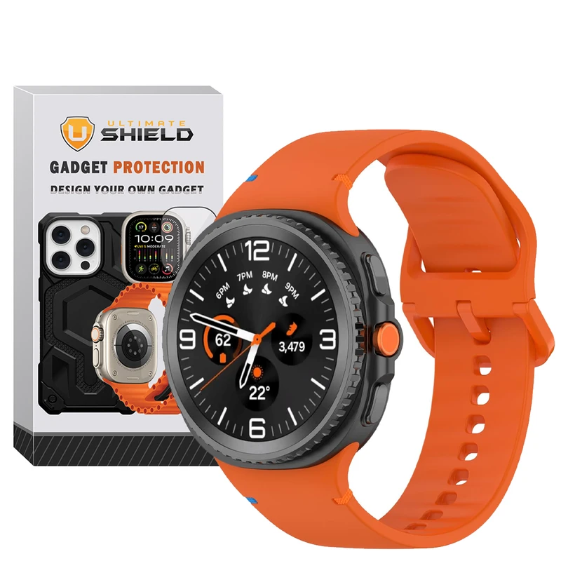 بند آلتیمیت شیلد مدل Silic NV8 مناسب برای ساعت هوشمند سامسونگ Galaxy Watch 8 Classic 46mm