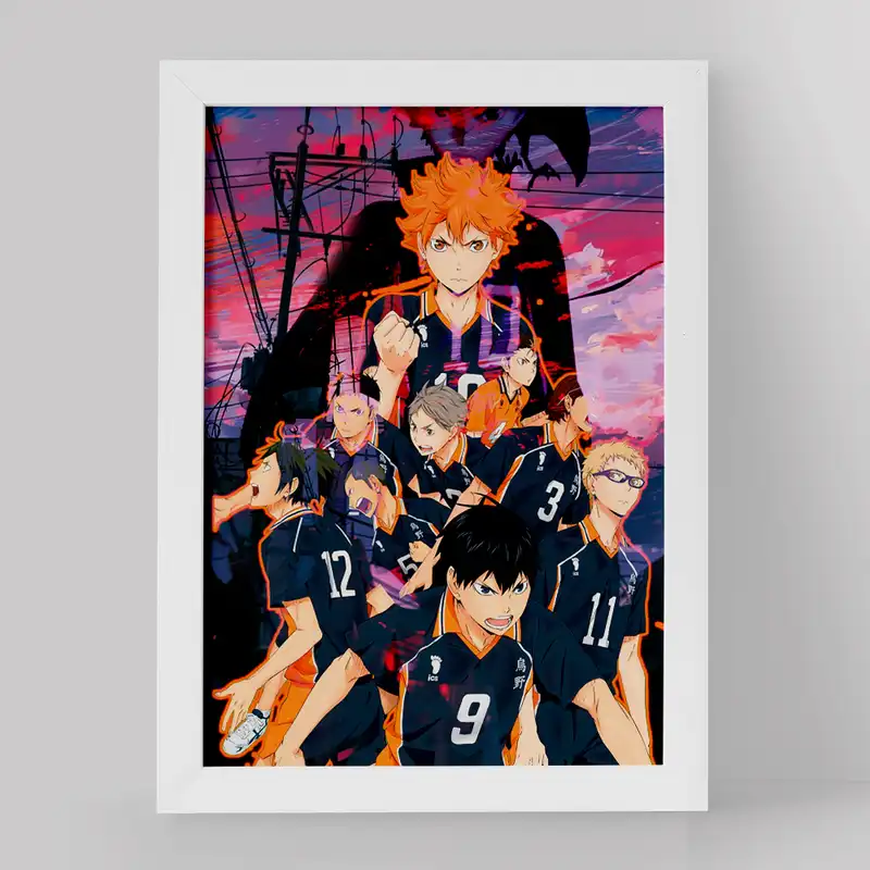 تابلو خندالو مدل تیم کاراسونو انیمه هایکیو Haikyu کد 17793