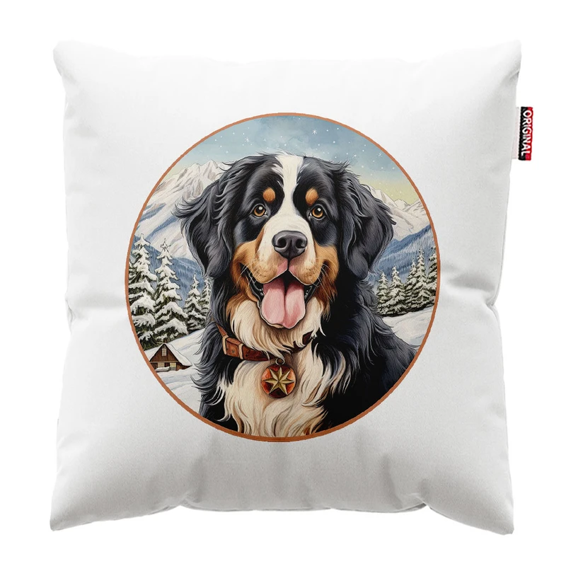  کوسن پاد آفرین طرح سگ بامزه کد 2972 سایز 30*30 سانتی متر