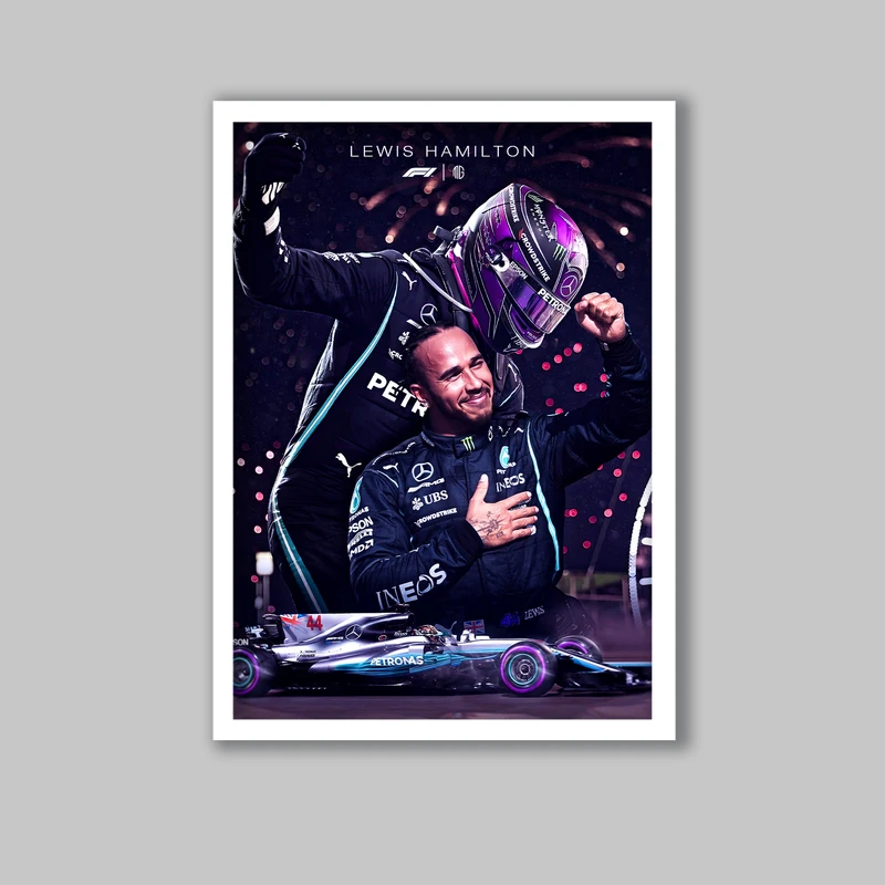 تابلو مدل فرمول یک لوئیس همیلتون کد LA-G10290