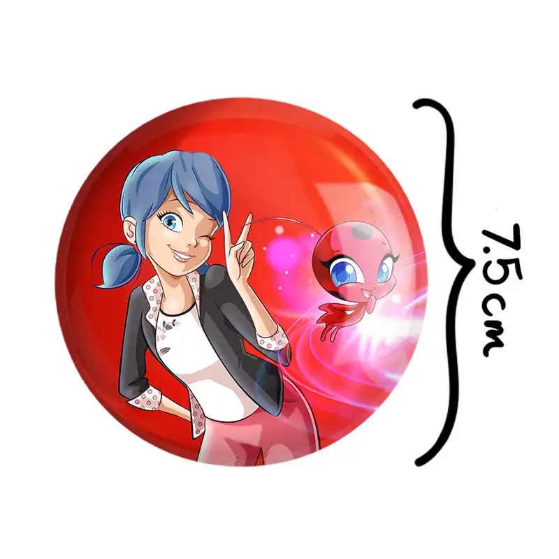 آینه جیبی خندالو طرح دختر کفشدوزکی مدل تاشو کد 25048