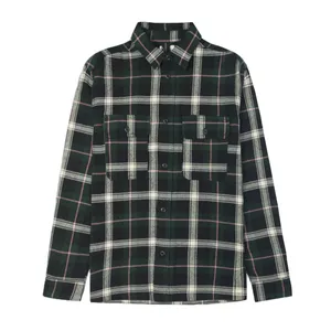 پیراهن آستین بلند مردانه اچ اند ام مدل GRN-HM