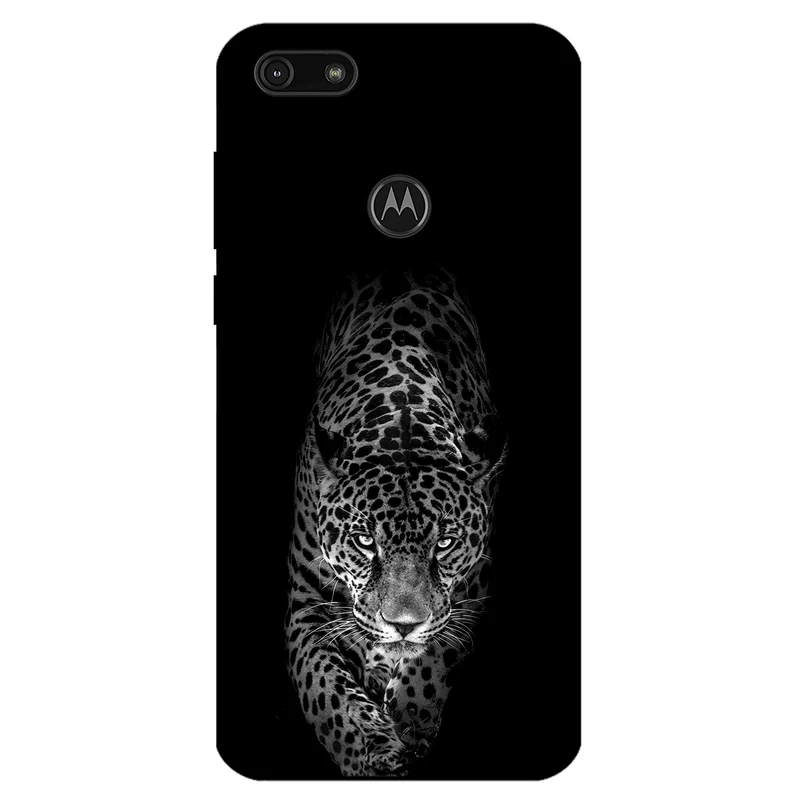 کاور مگافون طرح پلنگ مدل 1879 مناسب برای گوشی موبایل موتورولا Moto E6 Play