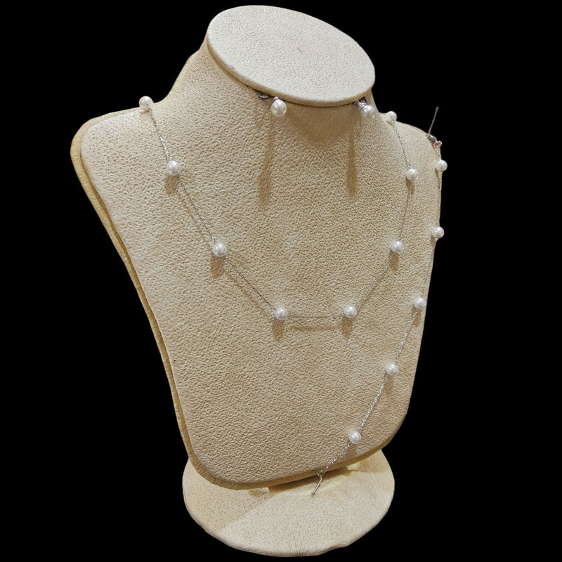 نیم ست زنانه مدل زنجیر مروارید کد VENUS-NM03