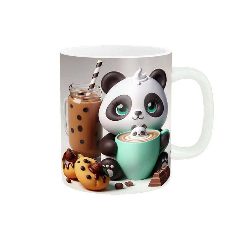 ماگ پاد آفرین طرح پاندا مدل فنجون قهوه کد  1765