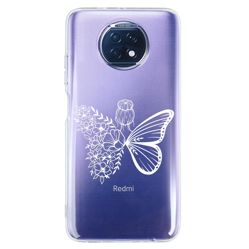 کاور مگافون طرح دختر پروانه ای مدل C53-W مناسب برای گوشی موبایل شیائومی Redmi Note 9T 4G / 5G