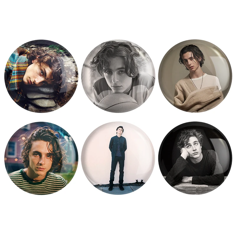 مگنت خندالو طرح تیموتی شالامی Timothée Chalamet کد 1109A مجموعه 6 عددی
