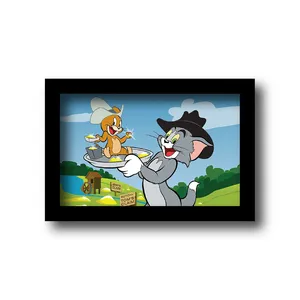 تابلو مدل تام و جری طرح کشف طلا