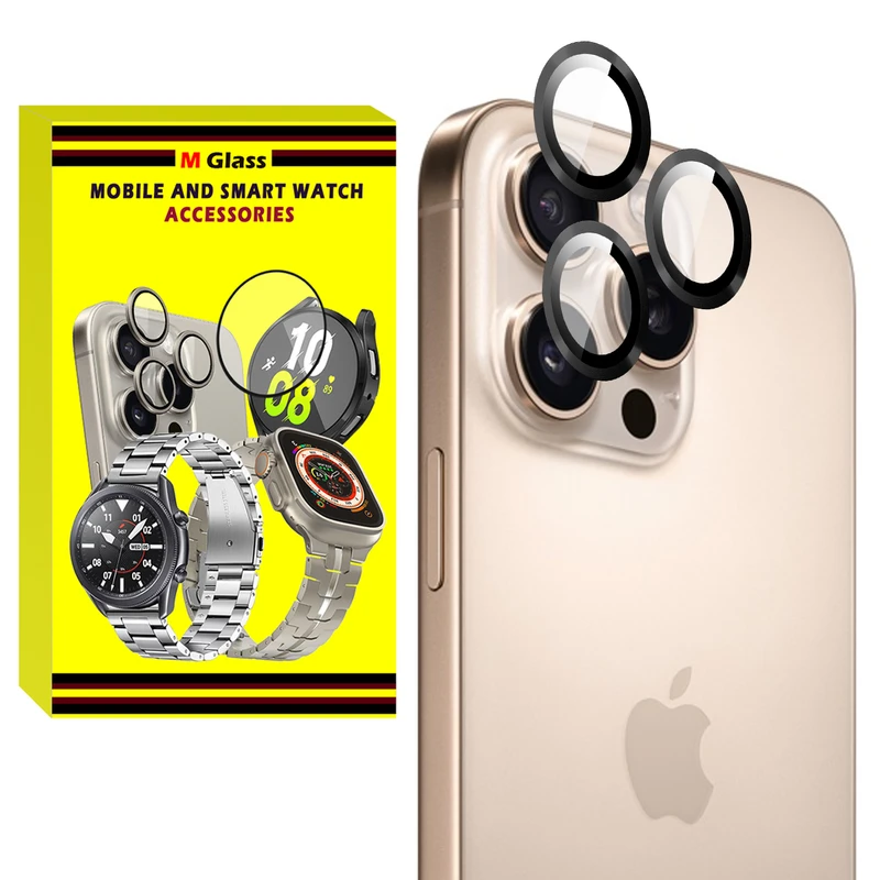 محافظ لنز دوربین فلزی ام‌گلس مدل RNG MTL MG مناسب برای گوشی موبایل اپل iPhone 11 Pro