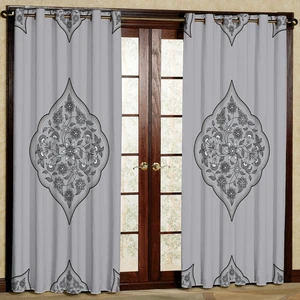 پرده مدل مخمل پانچی کد 1273T2 سایز 200x140 سانتی متر