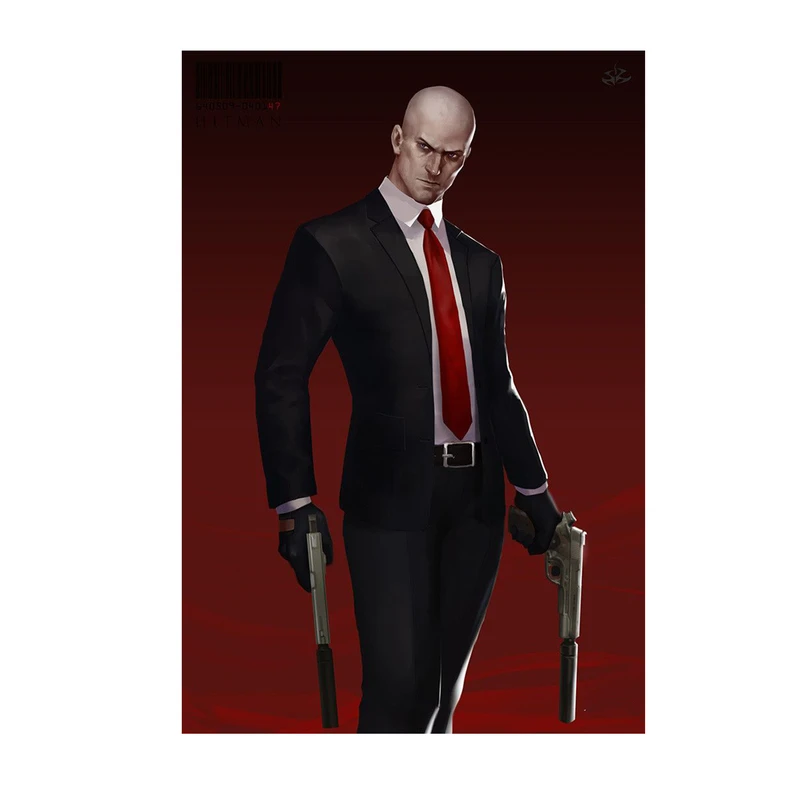 استیکر لپ تاپ و موبایل مدل بازی طزح هیتمن مامور 47 Hitman agent 47 کد 4513