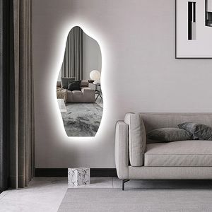 آینه دیواری آزالیا مدل دفرمه بک لایت کپسولی DFM2BC