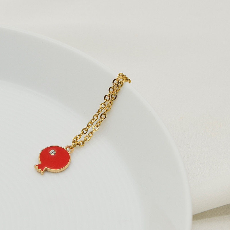 آویز ساعت زنانه دلنار گالری مدل انار نگین دار آویز ساعت زنانه دلنار گالری مدل انار نگین دار