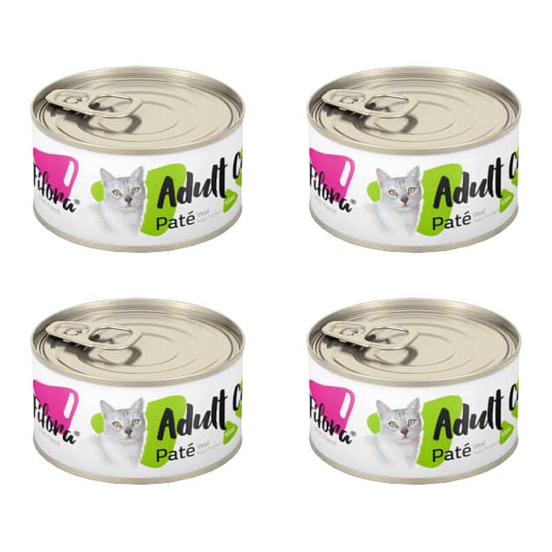 کنسرو غذای گربه فیفورا مدل Veal وزن 100 گرم بسته 4 عددی