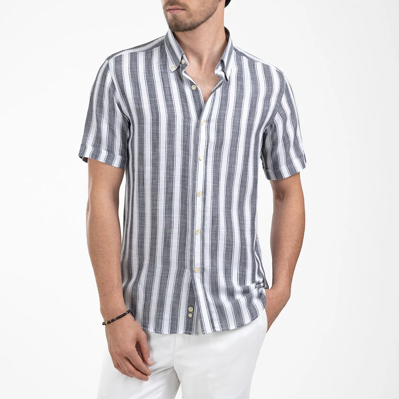 پیراهن آستین کوتاه مردانه ام کی مدل 1885