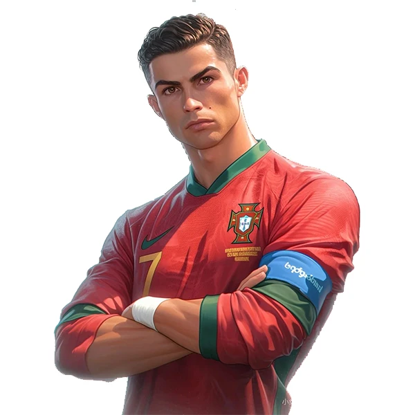 استیکر پارچه و لباس پاد آفرین طرح رونالدو کد 3161