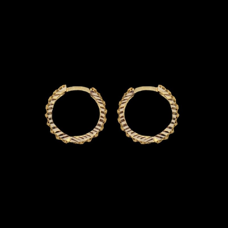 گوشواره کلیپسی طلا کم اجرت  18 عیار زنانه طلا و شمش برلیان کد 6