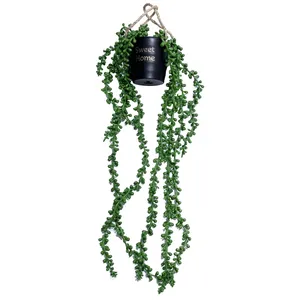 گلدان به همراه گل مصنوعی مدل غوره ای SWEET HOME