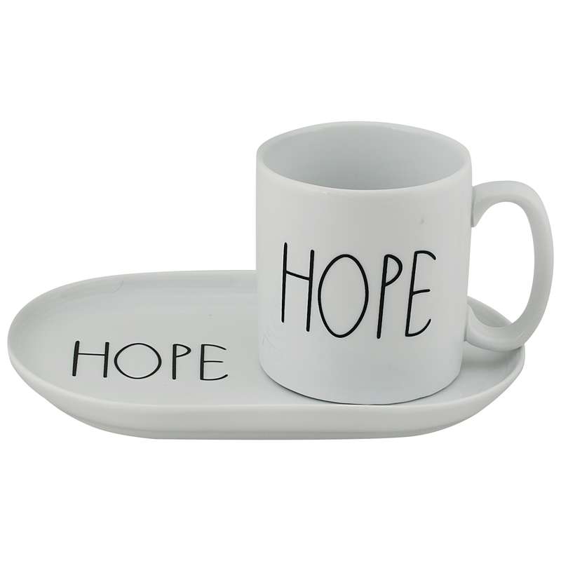 ماگ مدل HOPE500 به همراه بشقاب سرو