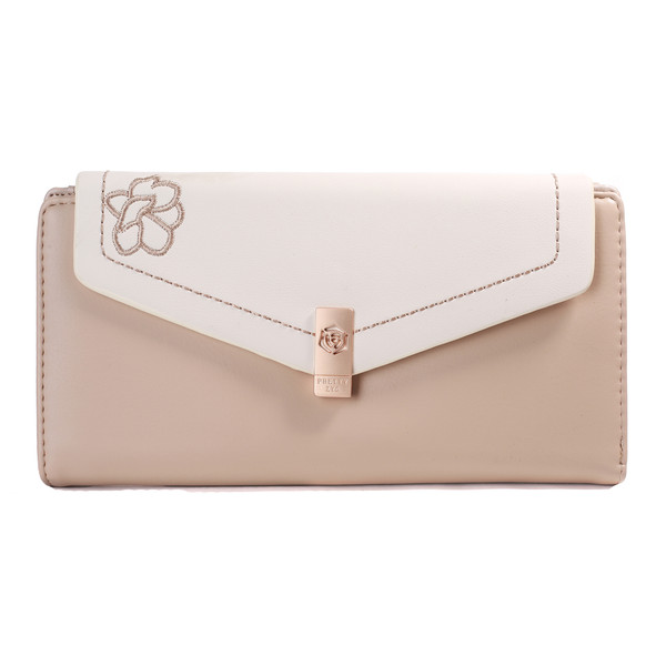 کیف پول زنانه پرتیزس طرح گلدوزی کد 2020023