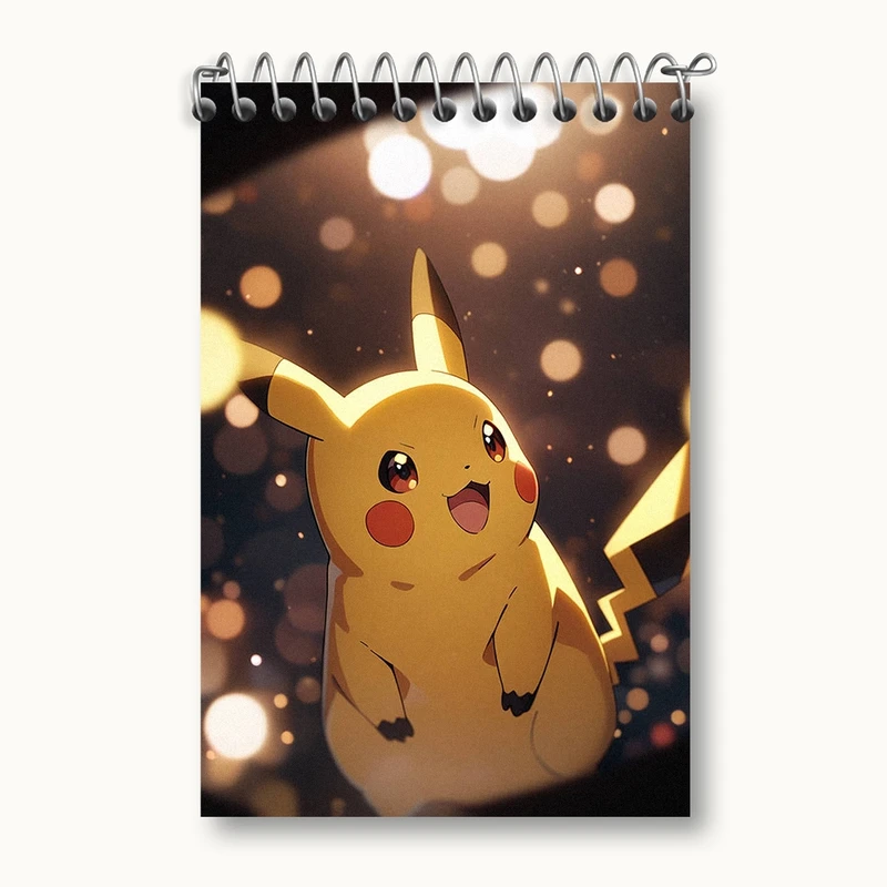 دفتر یادداشت 50 برگ خندالو مدل انیمه پوکمون (Pokemon) کد F2771