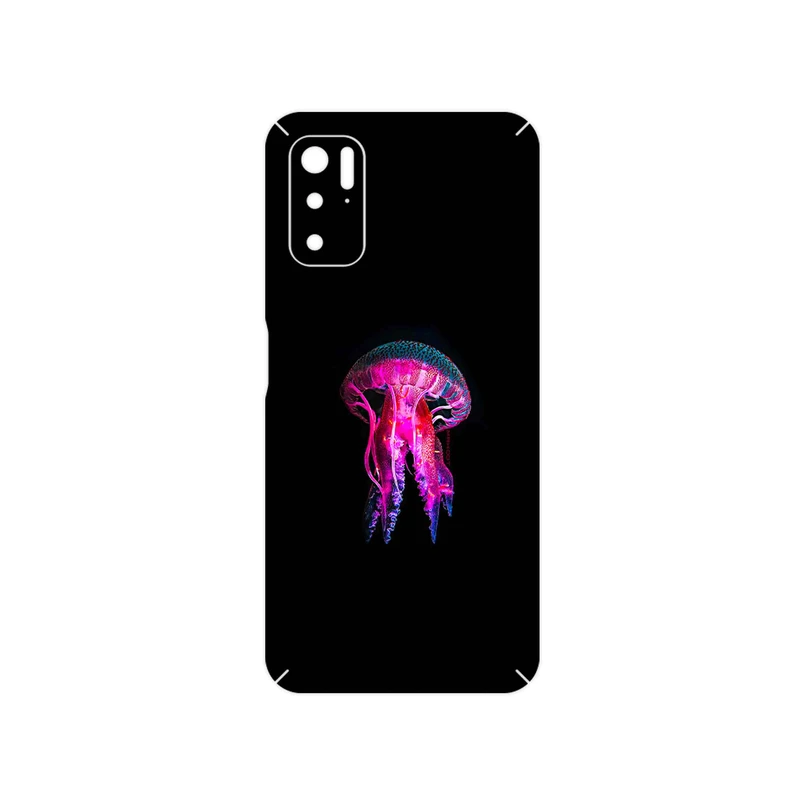 برچسب پوششی ماهوت مدل jellyfish مناسب برای گوشی موبایل شیائومی Poco M3 Pro 5G